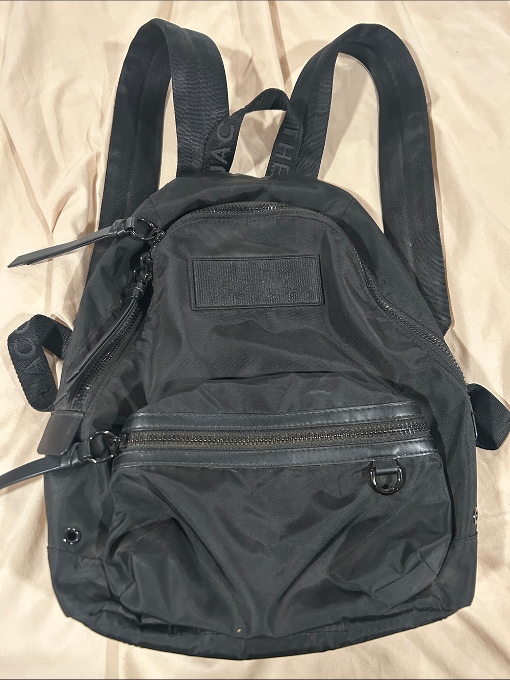 Black women’s Nylon Backpack - Unbranded